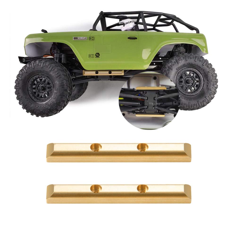 1/24 RC Boulder Bars Brass for All 1:24 Axial SCX24 Deadbolt AXI90081 AXI00001/AXI00002 Frame Rails RC Crawler Car Upgrades Accessories