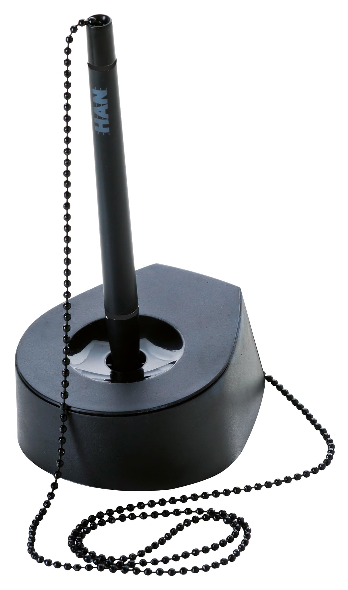 HAN 1770-13, SALSA Pen holder. Elegant, stylish and with robust metal chain, black - various colours to choose from