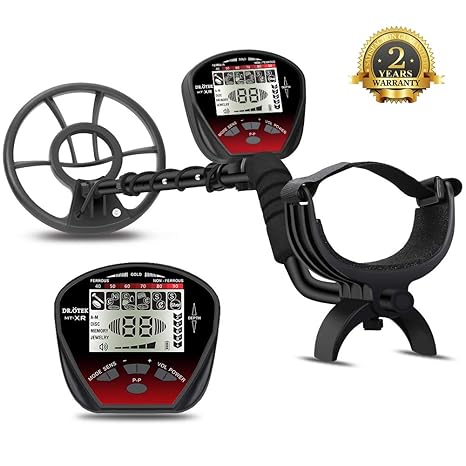 DR.ÖTEK Lightweight Metal Detector with Graphic Display, Multi-Function with Pinpointer, Easier to Find Valubles, Big Waterproof Coil for Greater ...