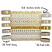 Washi Tape Foil Set [10 Rolls] - 330 Feet Long - Acrylic Organizer and Dispenser Box - Metallic Washi Tapes - Colorful Craft Tape - Adhesive Decor Masking Tape with Gift Box by ArtQ - Gold