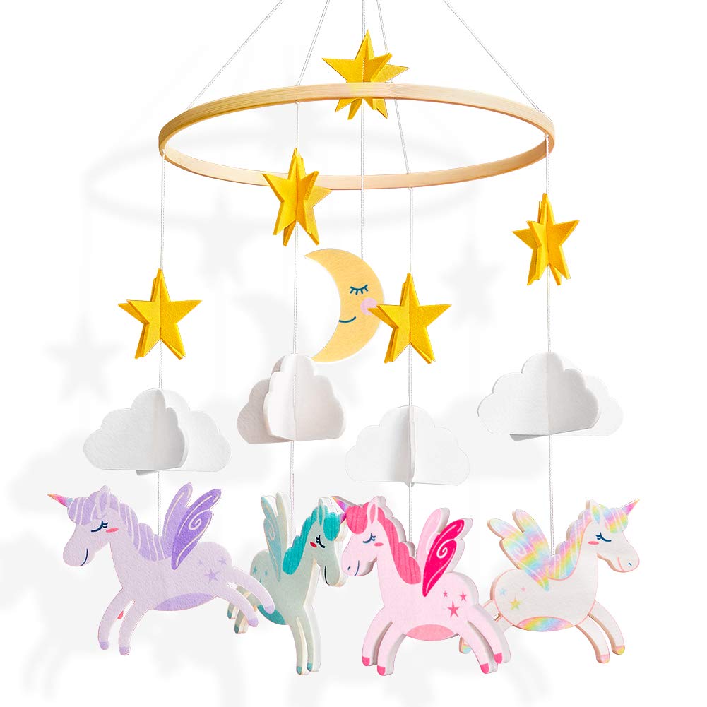 unicorn musical cot mobile