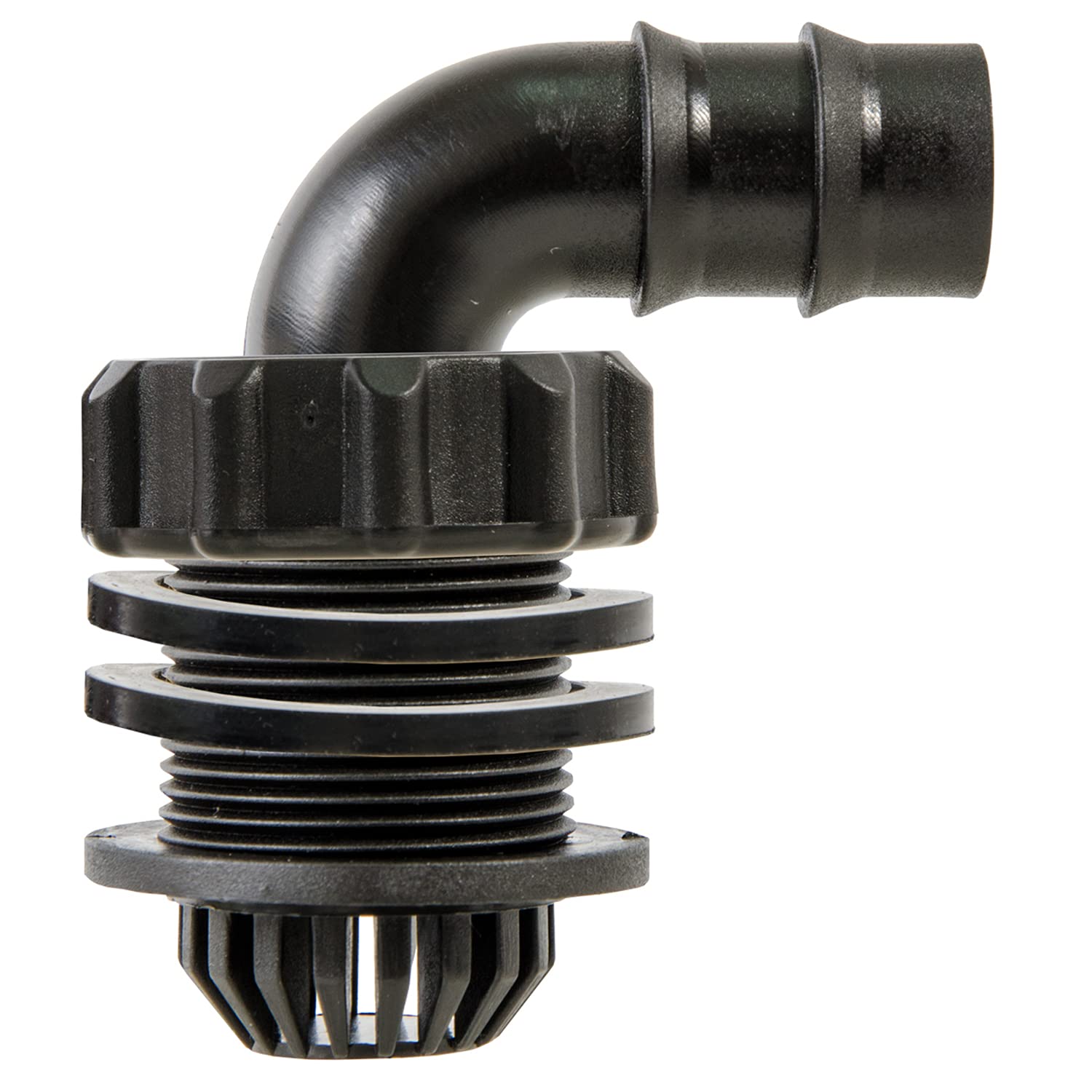 Activeaqua GFEH1 3/4" Grow Flow Elbow Kit (6/pk) Hardware, Black