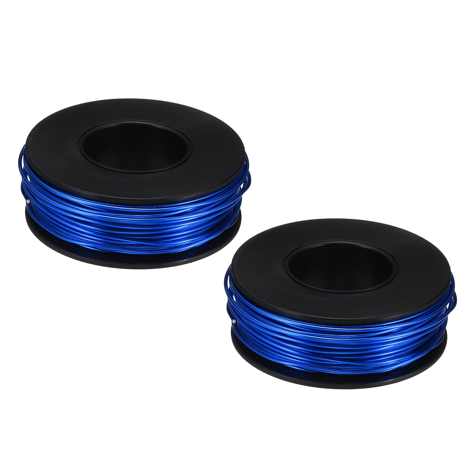 PATIKIL 23m Aluminum Wire, 2pcs Jewelry Wire Aluminum Craft Wire 1mm 18 Gauge Wire Metal for Jewelry Making Beading Crafting Pendants Art, Blue