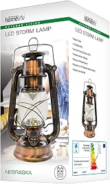 Homelife Nebraska LED Storm Lamp Copper 15 LEDs Battery Operated Dimmer view 5
