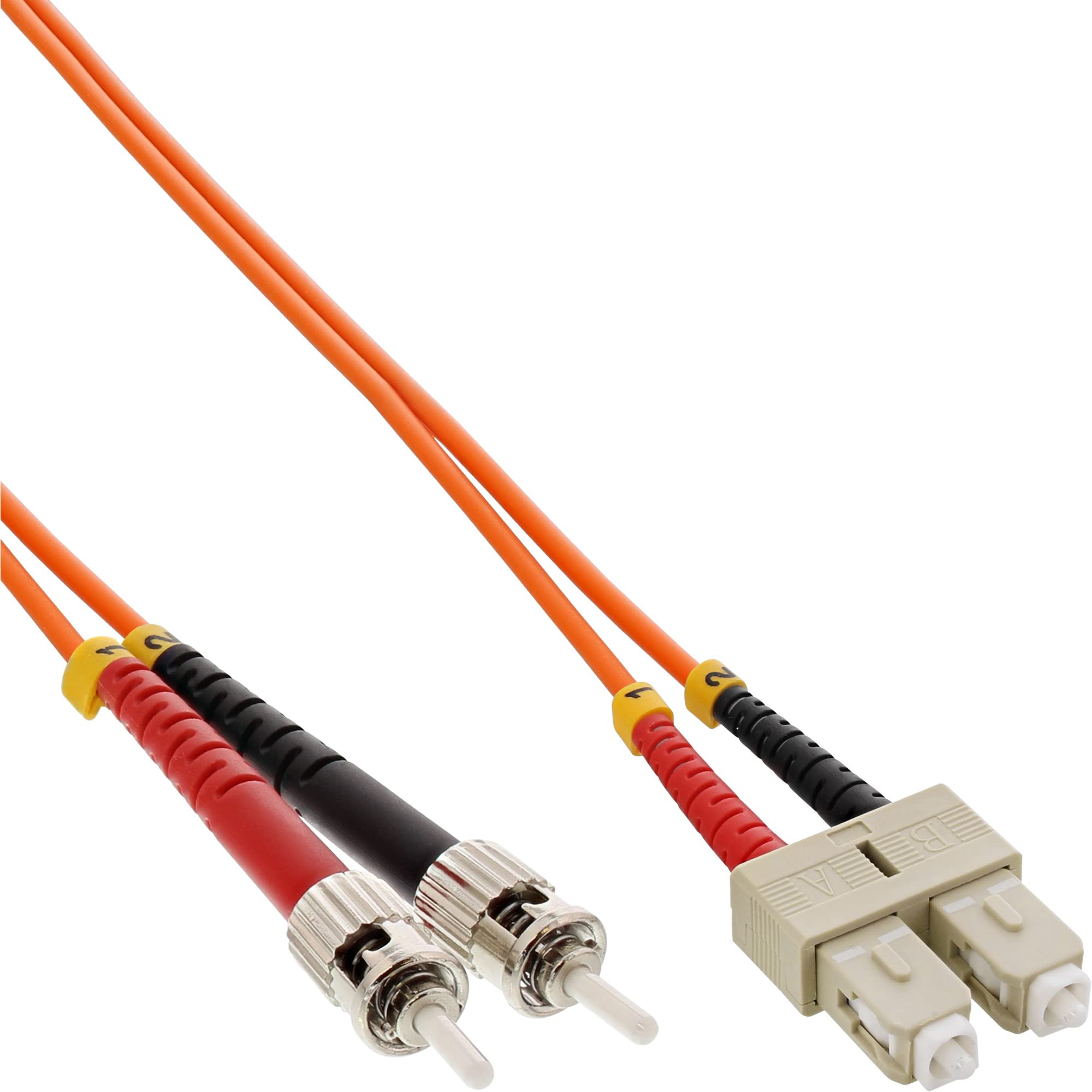 InLine LWL Duplex Kabel, ST/SC, 15 m