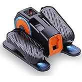 Under Desk Elliptical, Elliptical Leg Exerciser for Seniors, Home Portable Elliptical with Remote Control and 12 Adjustable Speeds, Electric Seated Pedal Exerciser