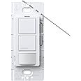Lutron MS-OPS6-DDV-WH Maestro 6-Amp Single Pole Dual Circuit Occupancy Sensing Switch, White
