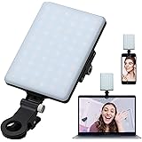 Video Conference Lighting for Computer&MacBook, 60 LED Rechargeable Laptop Webcam Lighting for Video Recording, Zoom Lighting