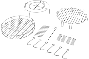 TAILGRILLER Turkey Fryer Accessories Kit with Bunk Bed Basket for Char-Broil The Big Easy Oil-Less Turkey Fryer, Stand, Skewers, Hooks, Turkey Fryer Roasting Rack for Oilless Turkey Fryer