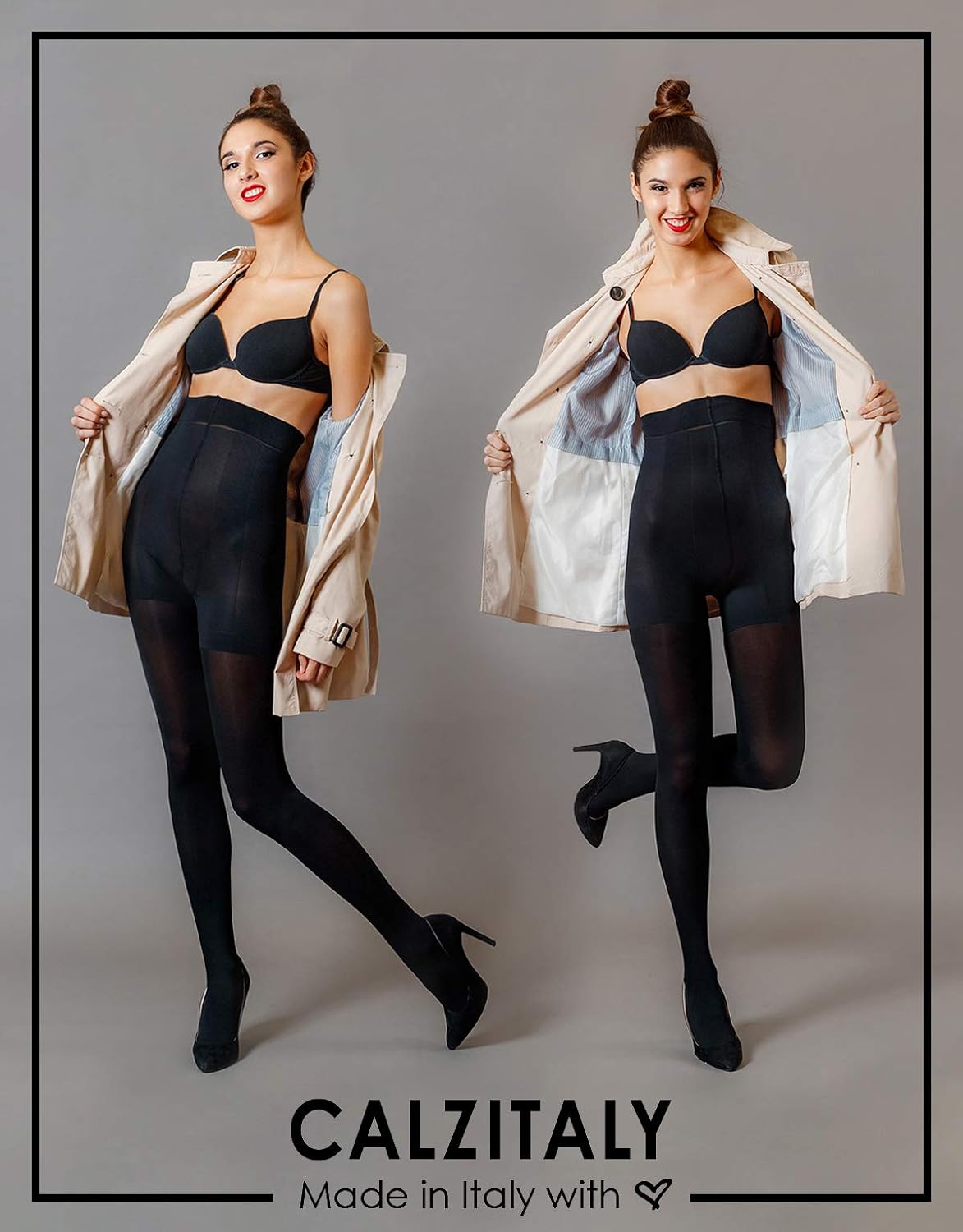 CALZITALY Feinstrumpfhose 20 DEN - Unsichtbar & Mega Bequem | Mit Komfortbund | Made In Italy