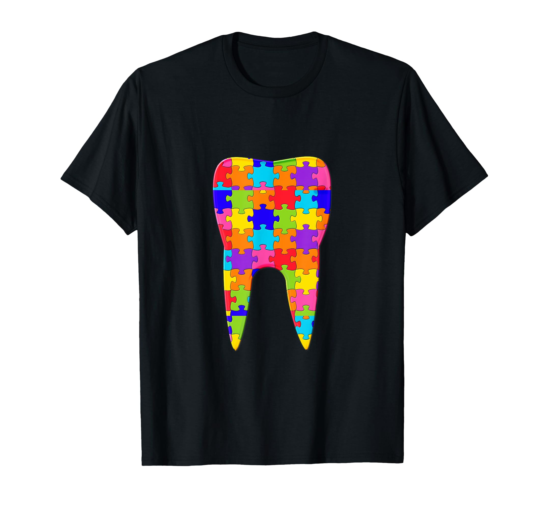 Dentist Dental Tooth orthodontic doctor Jigsaw Autism Puzzle T-Shirt