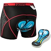 JEPOZRA Men's Cycling Underwear Shorts 3D Padded Bike Shorts Breathable Quick Dry Pants