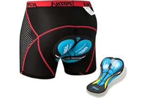 JEPOZRA Men's Cycling Underwear Shorts 3D Padded Bike Shorts Breathable Quick Dry Pants
