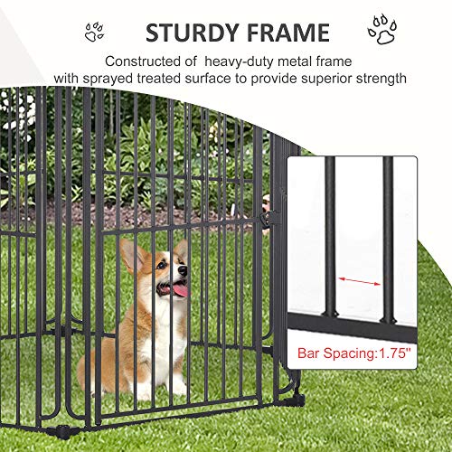 PawHut 60" x 52" HeavyDuty Outdoor Pet Cage Kennel with Weather
