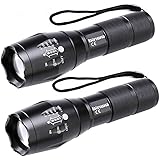 LED Tactical Flashlight, BINWO Super Bright High Lumen XML T6 LED Flashlights Portable Outdoor Water Resistant Torch Light Zo