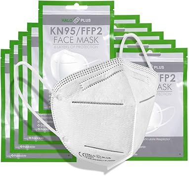 Download Halo Plus 10pcs Ffp2 6 Layer Protection Face Mask Disposable Dust Respirator For Daily Use Individual Sealed Wrap Amazon Co Uk Diy Tools PSD Mockup Templates