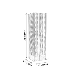 Efavormart 32" Heavy Duty Acrylic Flower Pedestal