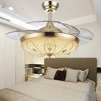 Lighting Fans Modern Acrylic Blades Cool Ceiling Fan Light Kit 42