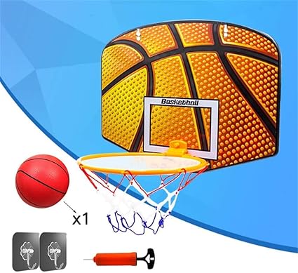 Mini Colgante Plegable for niños del aro de Baloncesto con la Bola y la