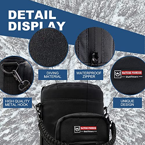 NATURE PIONEOR Paracord Shoulder Strap - 13 Inch Replacement Handle For Water Bottle Carriers