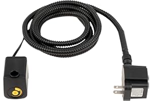 PetSafe Replacement Pump and Adaptor for The Drinkwell Outdoor or Everflow Pet Fountains for Cats and Dogs - Easy to Clean - Outdoor-Rated Adaptor with Anti-Bite Cord Cover,Black