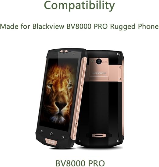 1m Usb Type C Cable For Blackview Bv8000 Pro Bv9000 Rugged Phone Usb C To Usb 2 4a Nylon Braided Fast Charging And Sync Cord Blackview Bv8000 Pro Accessories Amazon Co Uk Electronics