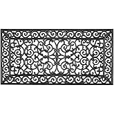 A1 Home Collections Natural Rubber Doormat, 24"x48", Ideal for Outside Entryway, Dirt Shoe Scraper, Heavy Duty Door mat for Indoor Outdoor, Mats for Entry, Patio Busy Areas