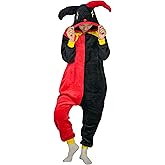 LorranTree Adult Onesie Clown Costume Animal One Piece Pajamas Halloween Homewear Jumpsuit Women Unisex Sleepwear