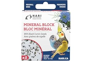 HARI Mineral Block Supplementfor Small Birds - Black Cumin Seeds - 35 g - 2 Pack