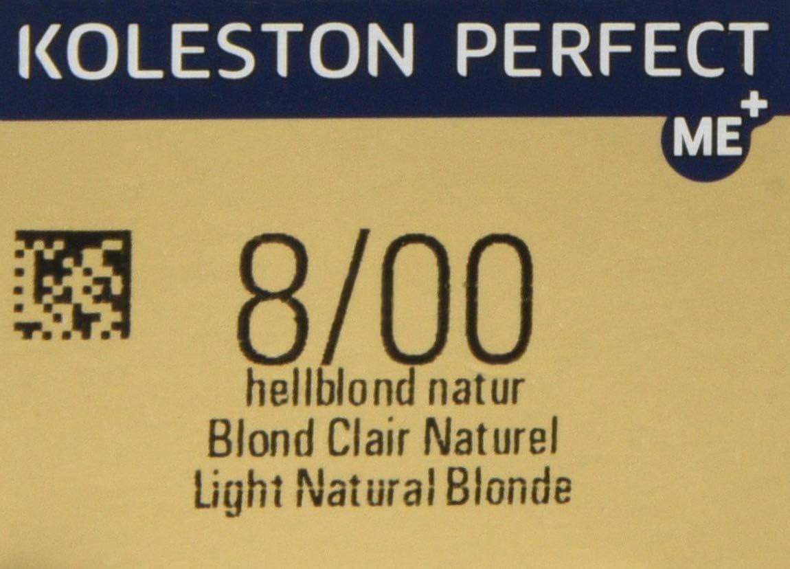 Wella Koleston Perfect MePlus Pure Naturals Permanent Hair Colour Cream, No. 8/00 Light Natural Blonde, 0.66 kg 8005610627564 - Image 4