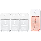 Touchland DELICATE DREAMS SET, Power Mist Hydrating Hand Sanitizer Spray, (Rainwater, Unscented, Beach Coco) 1 FL. OZ. + Peachy Lychee Body & Hair Fragrance Mist, 2 FL. OZ., Travel Size Set