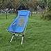 MARCHWAY Lightweight Folding High Back Camping Chair with Headrest, Portable Compact for Outdoor Camp, Travel, Picnic, Festival, Hiking, Backpacking (Light Blue)