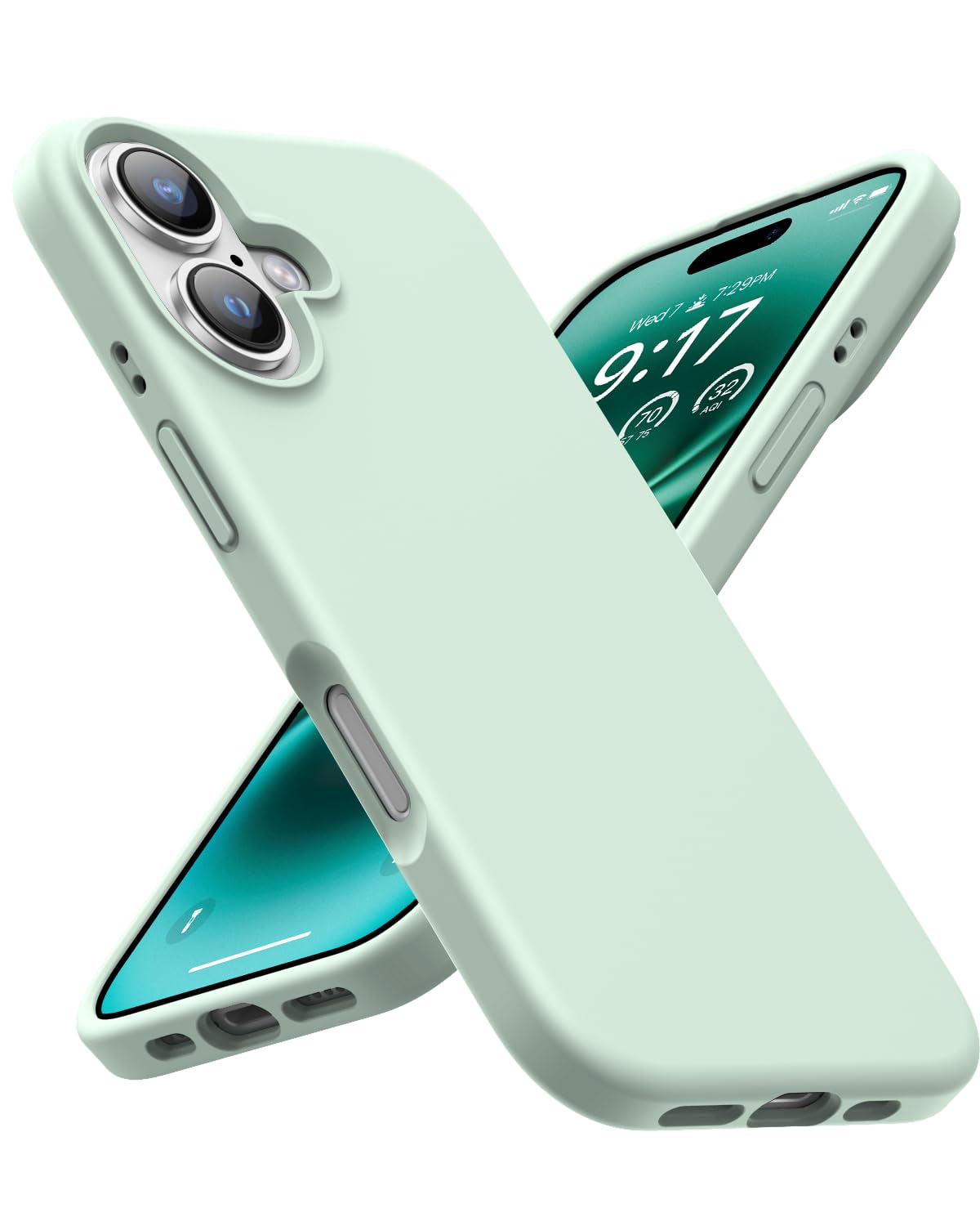 OuXul Designed for iPhone 16 Case 6.1"- Slim Liquid