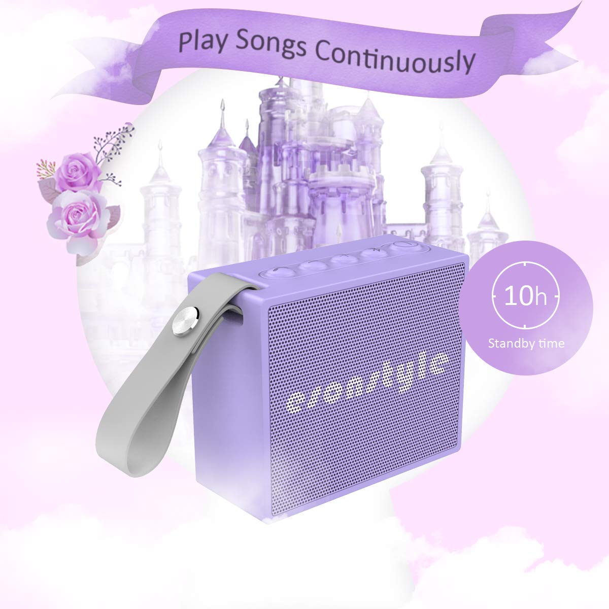 Esonstyle Waterproof IPX6 Portable Bluetooth Speaker 5W Drive Built-in Mircophone for iPhone iPod ipad All Bluetooth Devices