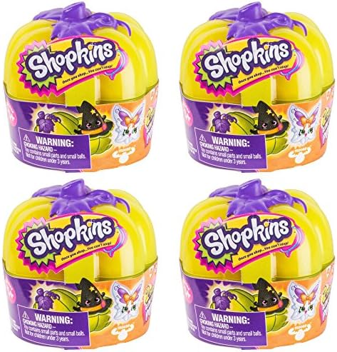 Shopkins 2017 Halloween Surprise Pack - 2-Pack In Glow In the Dark Pumpkin - Set of 4