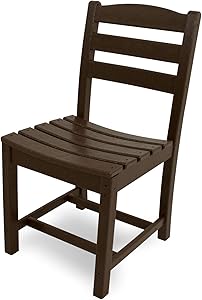 POLYWOOD TD100MA La Casa Café Dining Side Chair, Mahogany