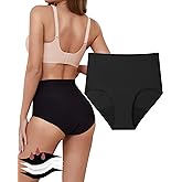 Women's Period Reusable Incontinence Underwear High-Waist Panties for Heavy Flow and Bladder Leaks Leakproof Protection Black