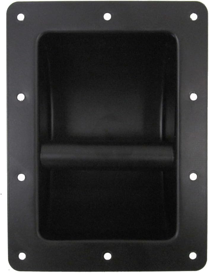 Seismic Audio - Pack of Two (2) Black Metal Recessed PA/DJ Speaker Bar Handles: Home Audio & Theater