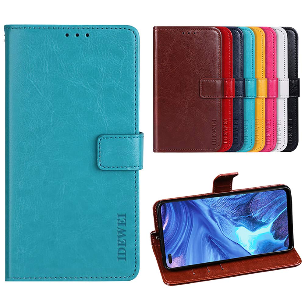 Case for Ulefone Note 10 PU Leather Wallet Flip has Kickstand function and Card Slots with Magnetic Buckle Phone Cover for Ulefone Note 10-Blue