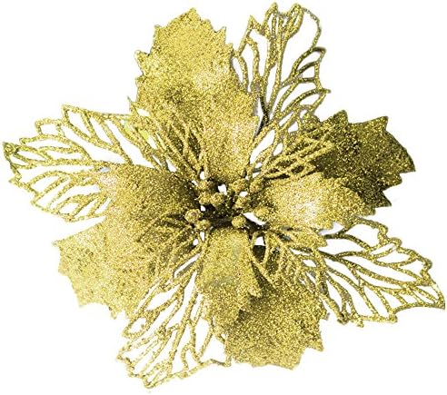 Christmas Tree Decoration,Colorful(TM) Romantic Rosette Hanging Charm Party Decoration Christmas Tree Ornament Flower (Gold)