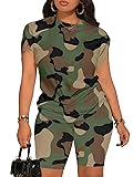 PINSV Women 2 Piece Outfits Summer Sweatsuits Track
