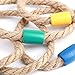 Goutoports 10 Multicolor Quoits Ropes for Kids Ring Toss Game