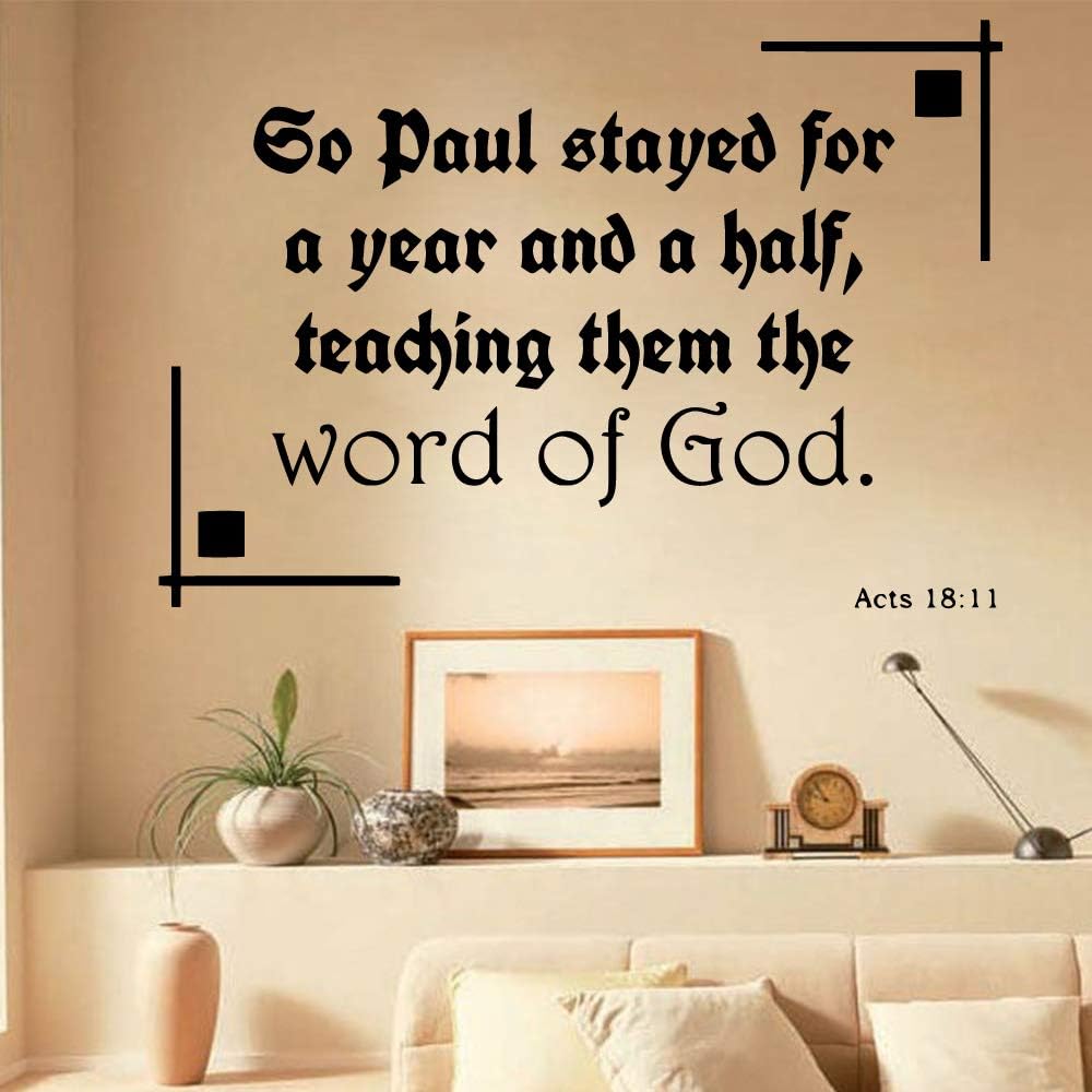 TYLPK Free Shipping Word of God Removable Art Vinyl Wall Stickers Living Room Bedroom Wall Decoration Murals