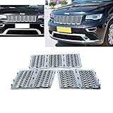 Micropower Front Grill Mesh Grille Insert Chrome Kit For 2014-2015 Jeep Grand Cherokee (3 pcs)