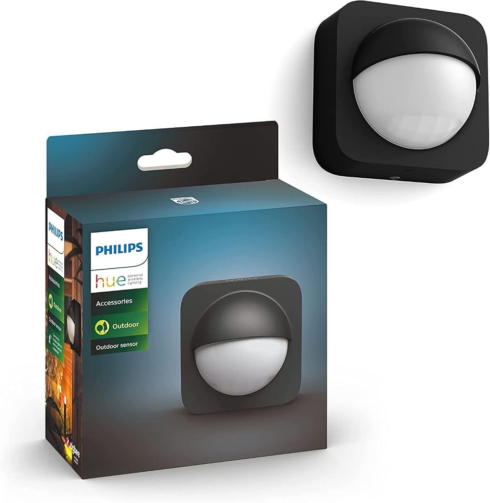 Philips Hue Outdoor Motion Sensor – IP54, Dusk to Dawn, Battery Powered