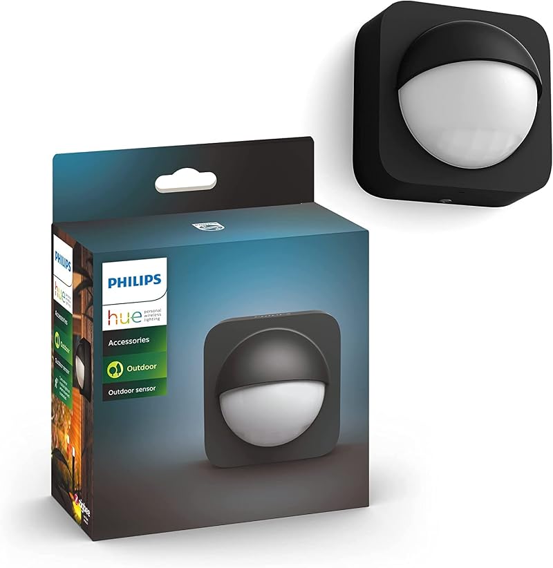Philips Hue Outdoor Motion Sensor – IP54, Dusk to Dawn, Battery Powered
