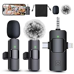 PQRQP 3 in 1 Professional Wireless Lavalier
