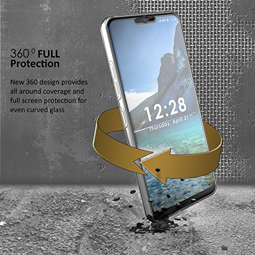 LG G7 ThinQ Case, BeyondCell TriMax 360 Clear Full Body Built in Screen Protector For LG G7 (2018 Released) - Parasailing