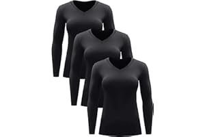 CADMUS Women long Sleeve Shirt for Workout Dry Fit Yoga t Shirts V-Neck