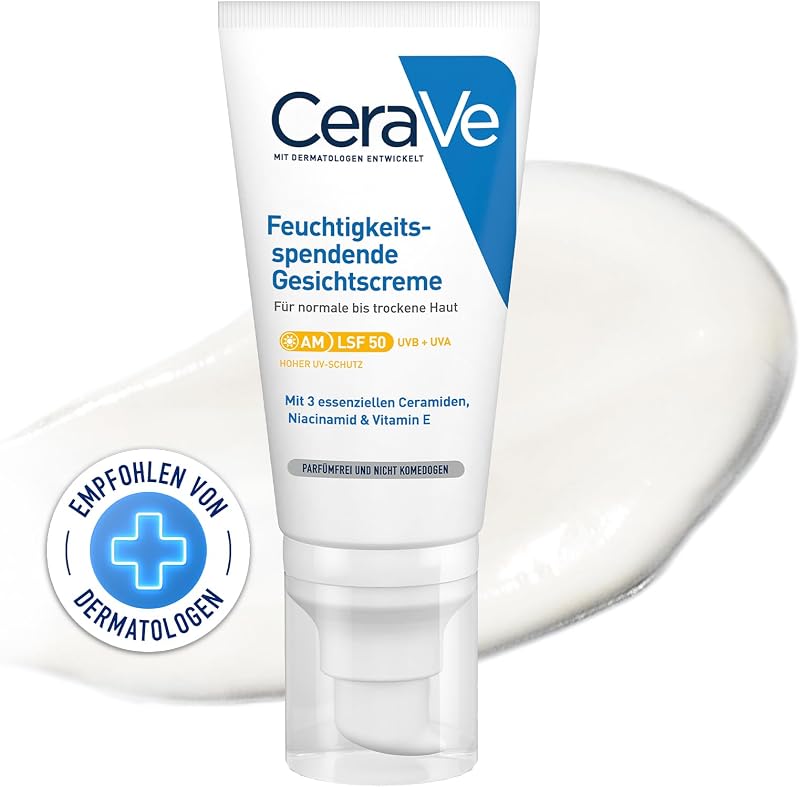 Feuchtigkeitsspendende Gesichtscreme LSF 50, UVA- & UVB-Schutz, 50ml